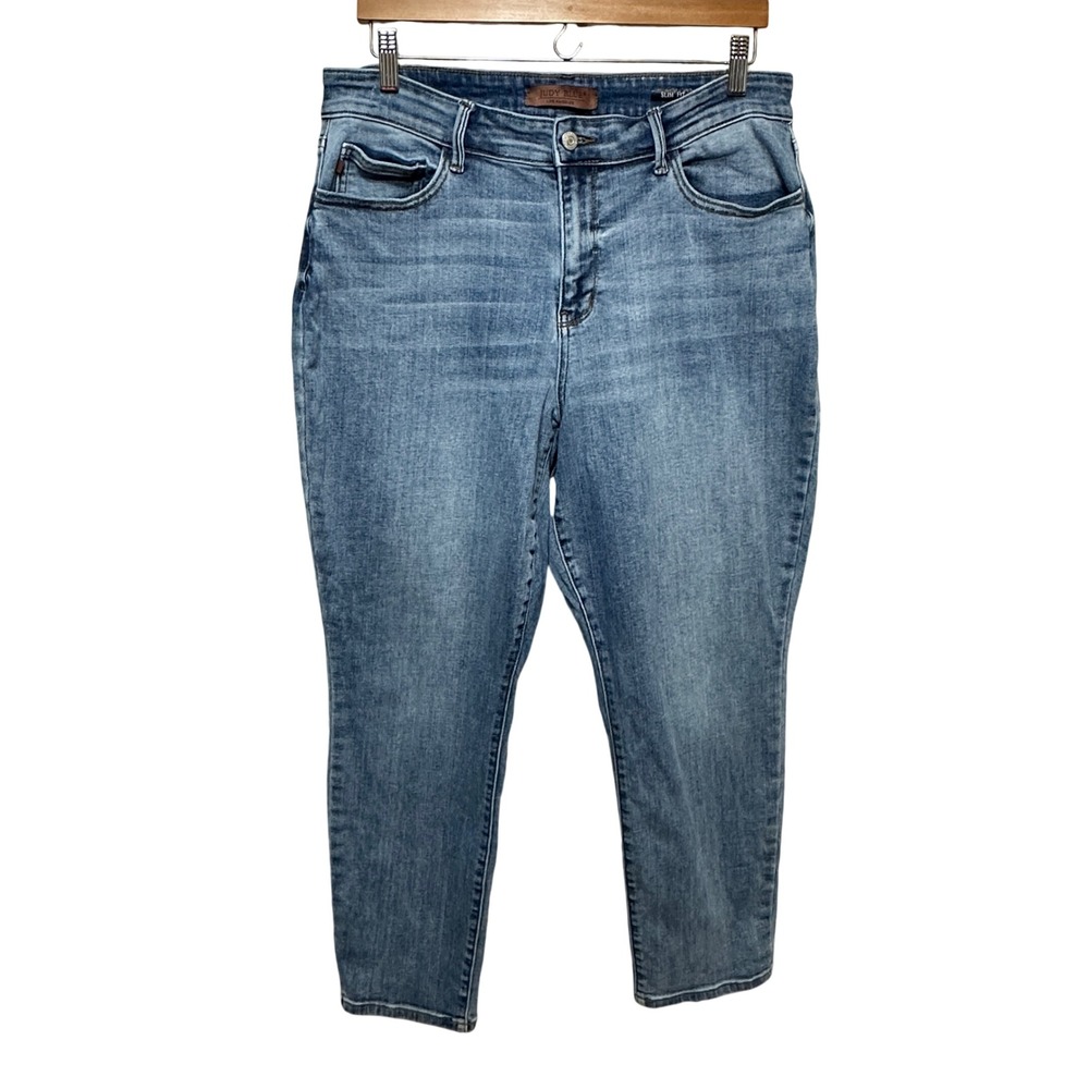 Judy Blue Slim Fit‎ Ankle Jeans Womens 16W Blue Denim High Rise Stretch Comfort